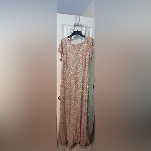 Adrianna Papell Gold Sequin Dress. Worn once.